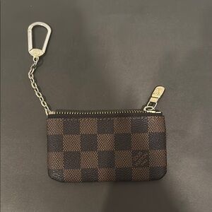 Louis Vuitton Brown and Black Checkered Key Holder